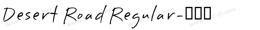 Desert Road Regular字体转换